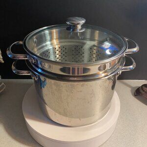 Wolfgang Puck Bistro Stainless Steel - Stock Pot pasta cooker & steamer